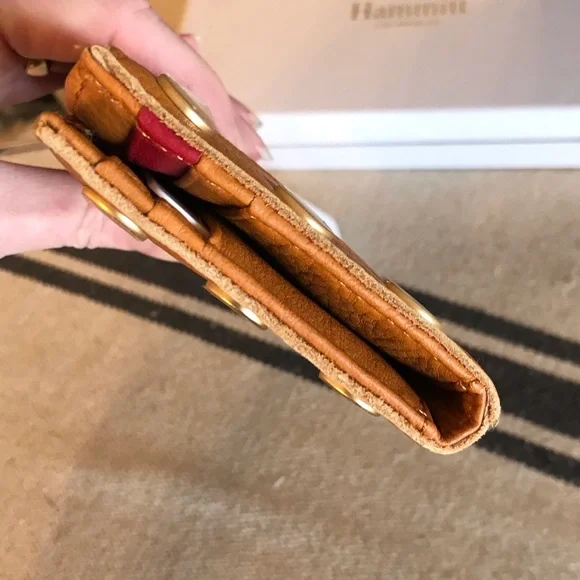 Hammitt Tan Leather Wallet with Gold Studs - Picture 3 of 12